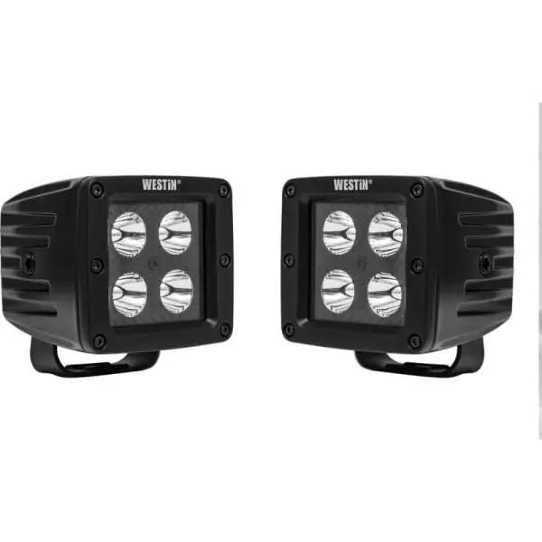 Westin LED Auxiliary Light 3.2in x 3.0in Spot w/5W Cree - Black thumbnail 2