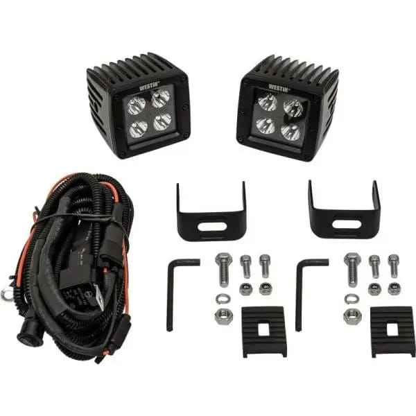 Westin LED Auxiliary Light 3.2in x 3.0in Spot w/5W Cree - Black thumbnail 5