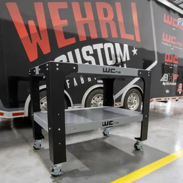 Wehrli Modular Steel Work Bench Top/Shelf Kit, 32in. x 48in. x .120in. Thick, BOTH Grey thumbnail 2