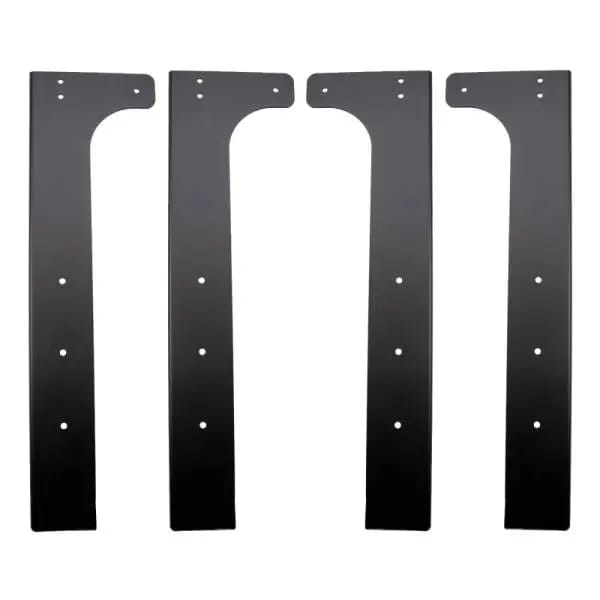 Wehrli Modular Steel Work Bench Leg Kit 40in Tall x .120in Thick - Flat Black