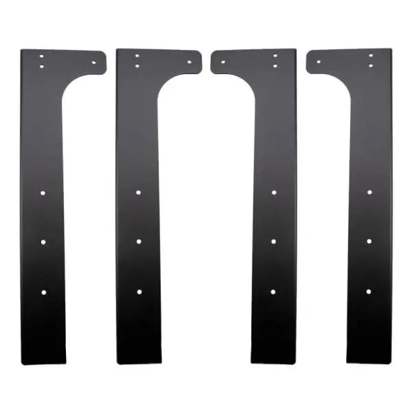 Wehrli Modular Steel Work Bench Leg Kit 40in Tall x .120in Thick - Flat Black thumbnail 2