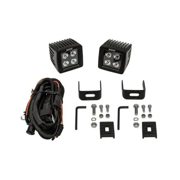 Westin HyperQ LED Auxiliary Lights 3in x 3in cube 20w Flood - Black thumbnail 4