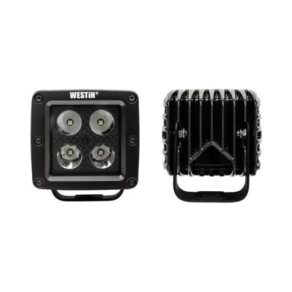 Westin HyperQ LED Auxiliary Lights 3in x 3in cube 20w Flood - Black thumbnail 6