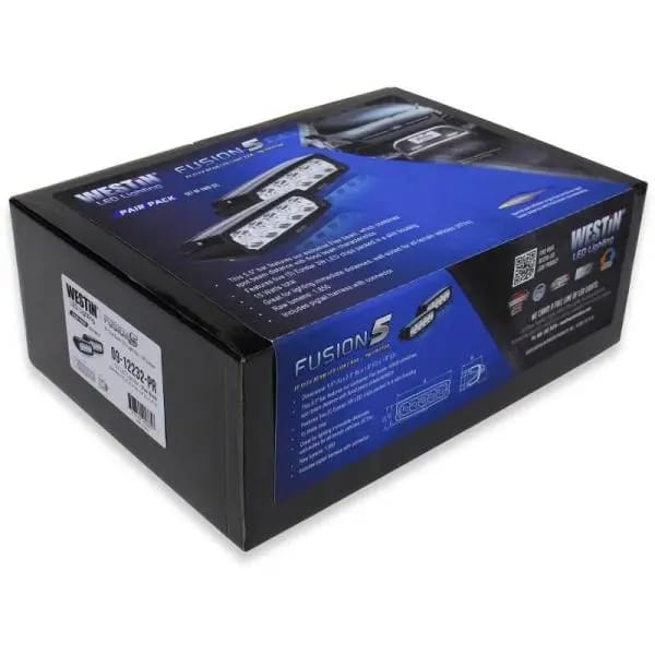 Westin Fusion5 LED Light Bar Single Row 5.5 inch Flex w/3W Epistar (Set of 2) - Black thumbnail 4
