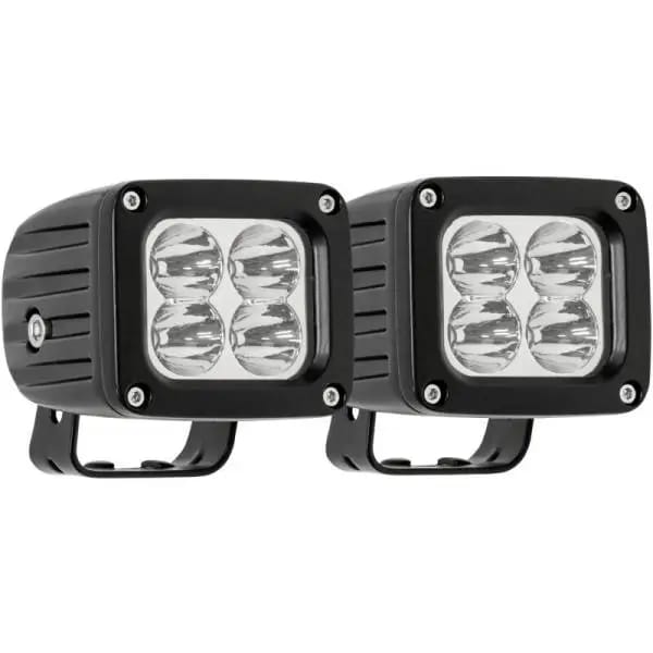 Westin Quadrant LED Auxiliary Light 3 inch x 2.5 inch Flood w/5W Cree (Set of 2) - Black thumbnail 2