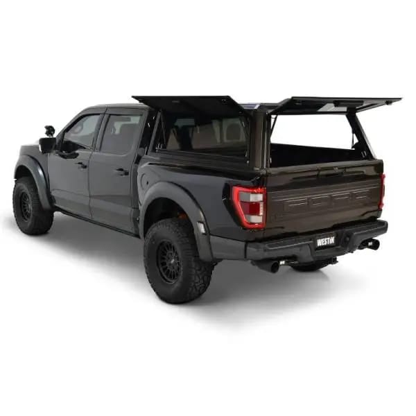 Westin EXP Truck Cap COMPLETE KIT A + BS (21-25 Ford F-150/Lightning/Raptor CC 5.5ft. Bed) - Black thumbnail 3