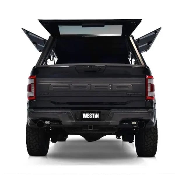 Westin EXP Truck Cap COMPLETE KIT A + BS (21-25 Ford F-150/Lightning/Raptor CC 5.5ft. Bed) - Black thumbnail 5