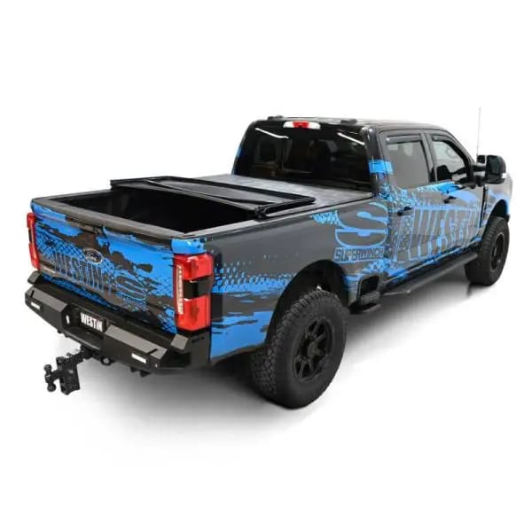 Westin 17-24 Ford F-250/350 Super Duty 6.75ft. Bed Soft Tri-Fold Tonneau Cover - Black thumbnail 8