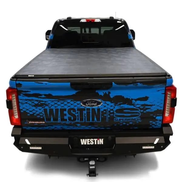 Westin 17-24 Ford F-250/350 Super Duty 6.75ft. Bed Soft Tri-Fold Tonneau Cover - Black thumbnail 13