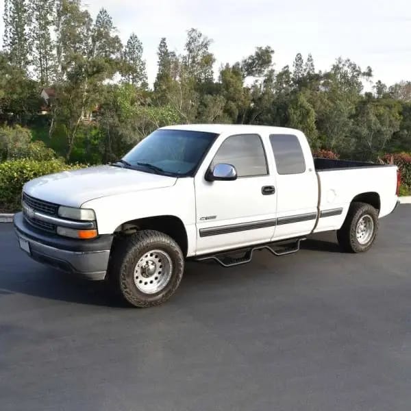 Westin 99-13 Chevrolet Silverado 1500 (Ext. Cab) Outlaw Drop Nerf Step Bars - Textured Black thumbnail 14