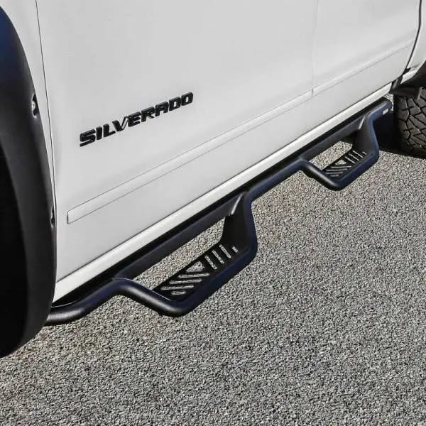 Westin 14-18 Chevrolet Silverado/GMC Sierra Crew Cab Outlaw Nerf Step Bars (Excl. Diesel) -Text. Blk thumbnail 4