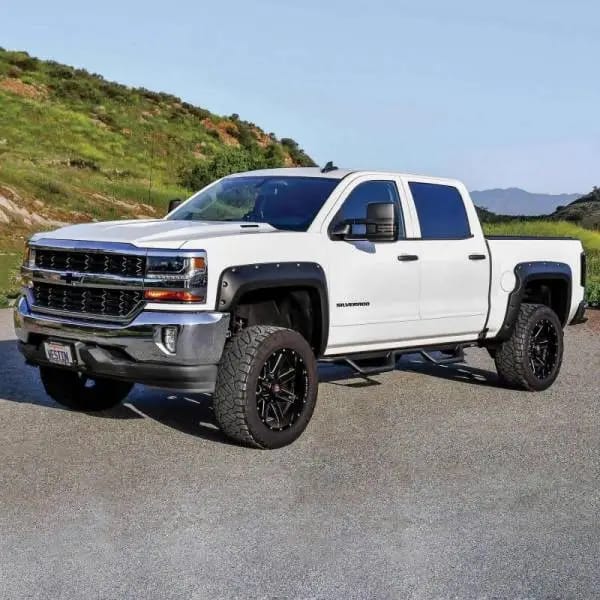 Westin 14-18 Chevrolet Silverado/GMC Sierra Crew Cab Outlaw Nerf Step Bars (Excl. Diesel) -Text. Blk thumbnail 7