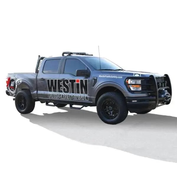 Westin 15-22 Ford F-150 SuperCrew / 17-22 F-250/350 Crew Cab Outlaw Nerf Step Bars - Textured Black thumbnail 4