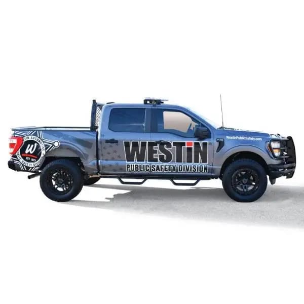 Westin 15-22 Ford F-150 SuperCrew / 17-22 F-250/350 Crew Cab Outlaw Nerf Step Bars - Textured Black thumbnail 5