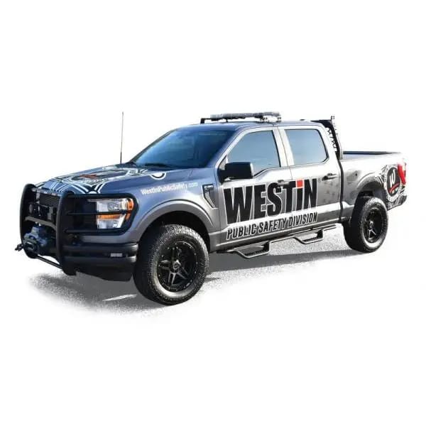 Westin 15-22 Ford F-150 SuperCrew / 17-22 F-250/350 Crew Cab Outlaw Nerf Step Bars - Textured Black thumbnail 6