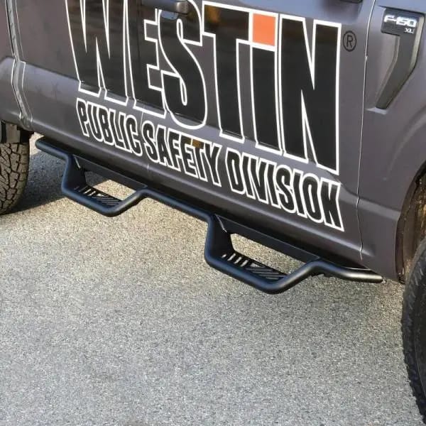 Westin 15-22 Ford F-150 SuperCrew / 17-22 F-250/350 Crew Cab Outlaw Nerf Step Bars - Textured Black thumbnail 7