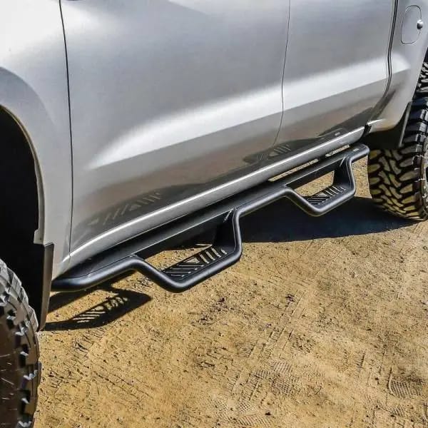 Westin 19-22 Chevrolet Silverado / GMC Sierra Crew Cab Outlaw Nerf Step Bars - Textured Black thumbnail 7