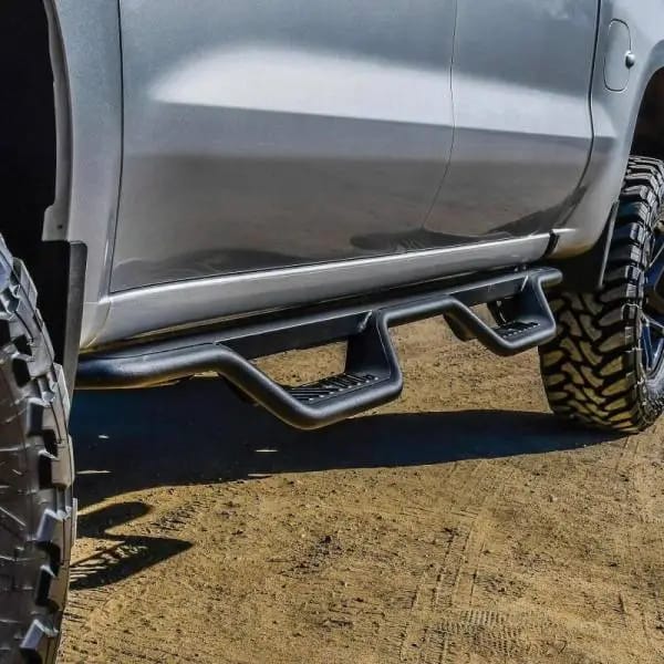 Westin 19-22 Chevrolet Silverado / GMC Sierra Crew Cab Outlaw Nerf Step Bars - Textured Black thumbnail 8