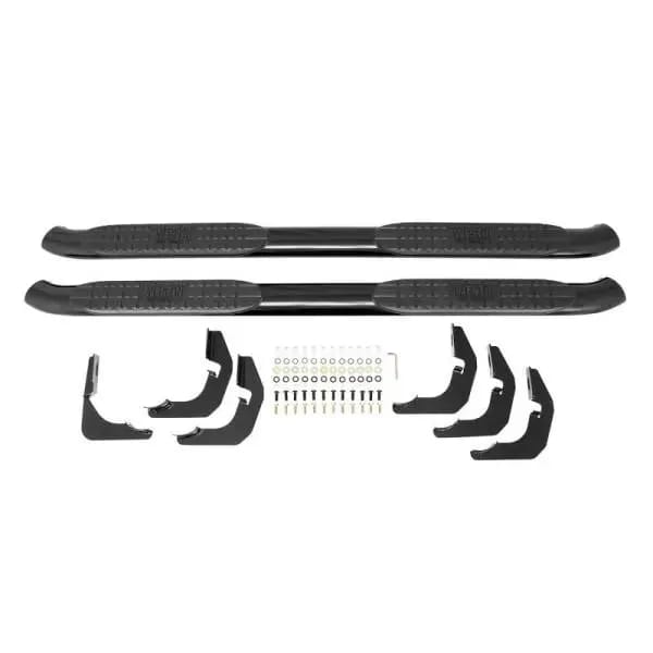 Westin 2007-2013 Chevy Silverado 1500 Reg Cab PRO TRAXX 4 Oval Nerf Step Bars - Black thumbnail 5