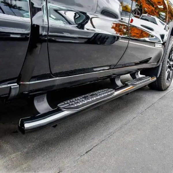 Westin 19-20 Chevrolet/GMC Silverado/Sierra 1500 Double Cab PRO TRAXX 4 Oval Nerf Step Bars - Black thumbnail 4