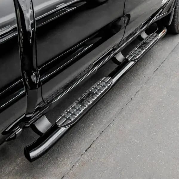 Westin 19-20 Chevrolet/GMC Silverado/Sierra 1500 Double Cab PRO TRAXX 4 Oval Nerf Step Bars - Black thumbnail 5