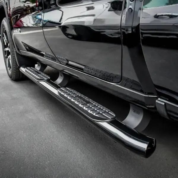 Westin 19-20 Chevrolet/GMC Silverado/Sierra 1500 Double Cab PRO TRAXX 4 Oval Nerf Step Bars - Black thumbnail 6