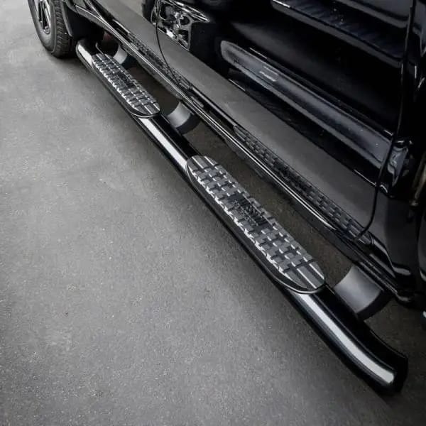 Westin 19-20 Chevrolet/GMC Silverado/Sierra 1500 Double Cab PRO TRAXX 4 Oval Nerf Step Bars - Black thumbnail 7