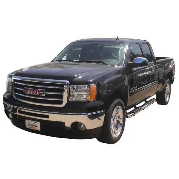 Westin 2014-2018 Chevrolet/GMC Silverado Sierra 1500 Dbl Cab PRO TRAXX 5 Oval Nerf Step Bars - SS thumbnail 4