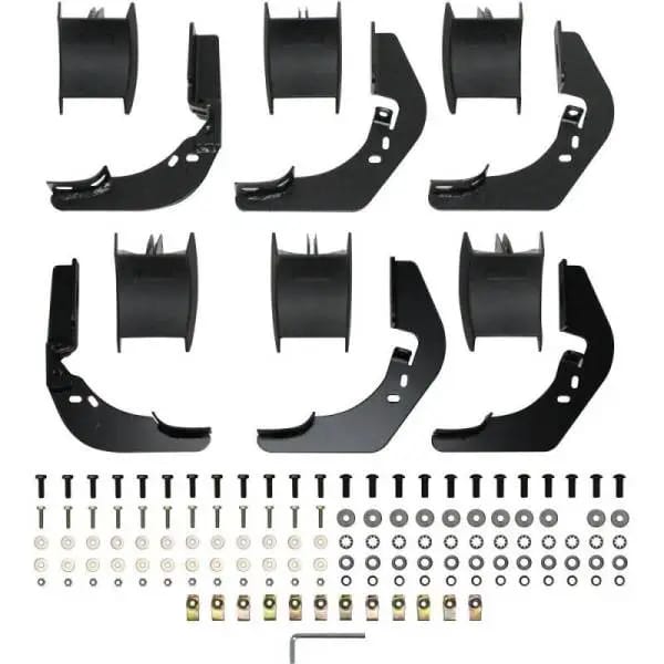 Westin 2014-2018 Chevy Silverado 1500 Crew Cab PRO TRAXX 5 Oval Nerf Step Bars - Black thumbnail 7