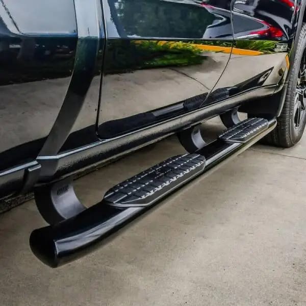 Westin 19-20 Chevrolet Silverado/GMC Sierra 1500 Double Cab PRO TRAXX 5 Oval Nerf Step Bars - Black thumbnail 5