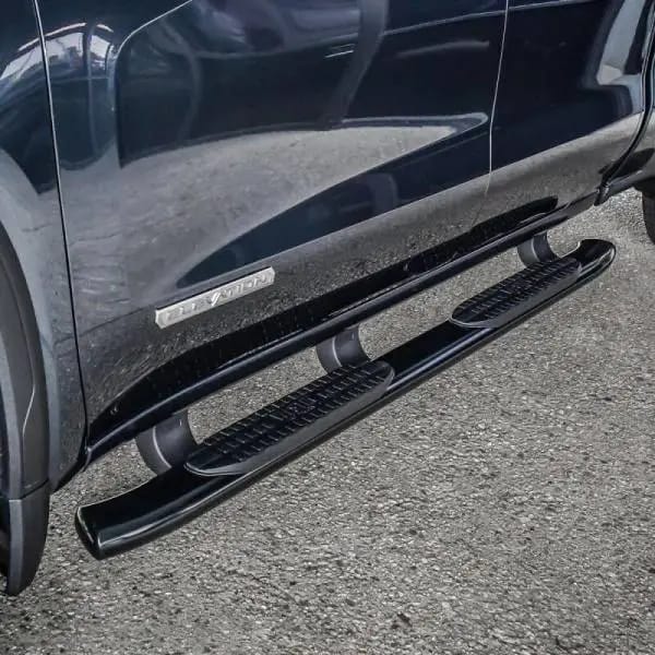 Westin 19-20 Chevrolet Silverado/GMC Sierra 1500 Double Cab PRO TRAXX 5 Oval Nerf Step Bars - Black thumbnail 6