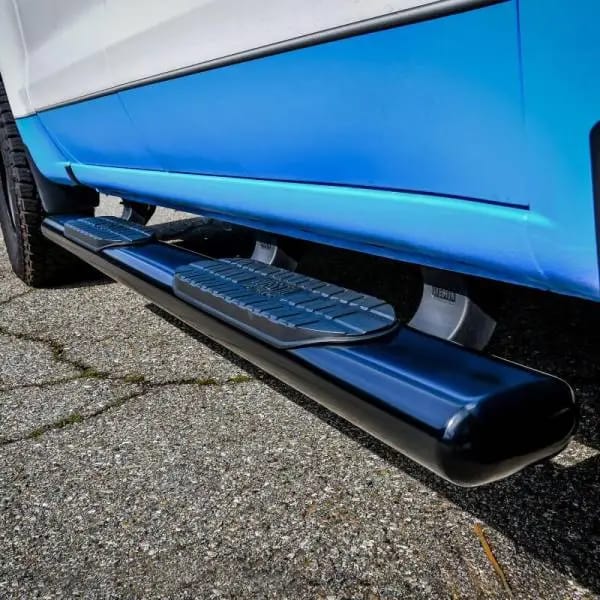 Westin 19-21 Chevrolet Silverado Crew Cab PRO TRAXX 6 Oval Nerf Step Bars - Black thumbnail 4