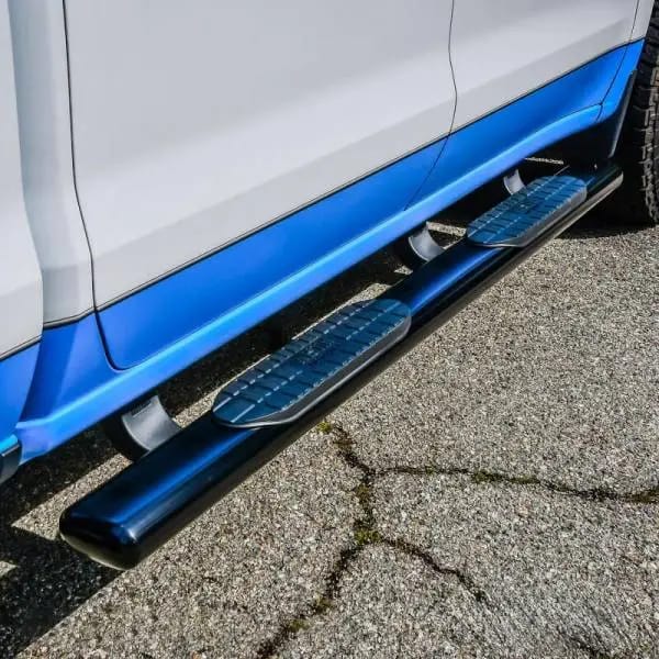 Westin 19-21 Chevrolet Silverado Crew Cab PRO TRAXX 6 Oval Nerf Step Bars - Black thumbnail 7