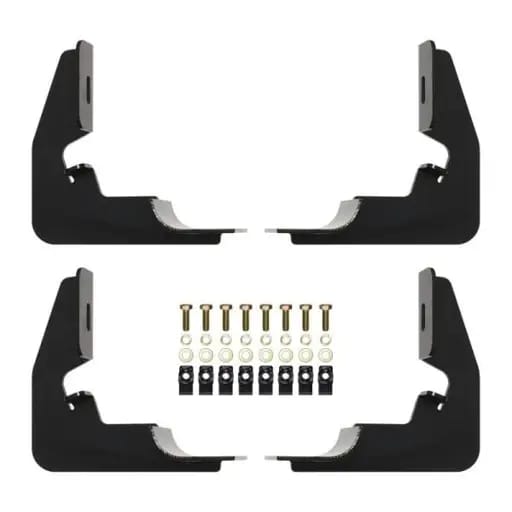 Westin 2014-2018 Chevy Silverado 1500 Reg Cab Premier Oval Nerf Step Bar Mount Kit - Black