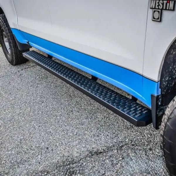 Westin Grate Steps Running Boards 90 in - Textured Black thumbnail 8