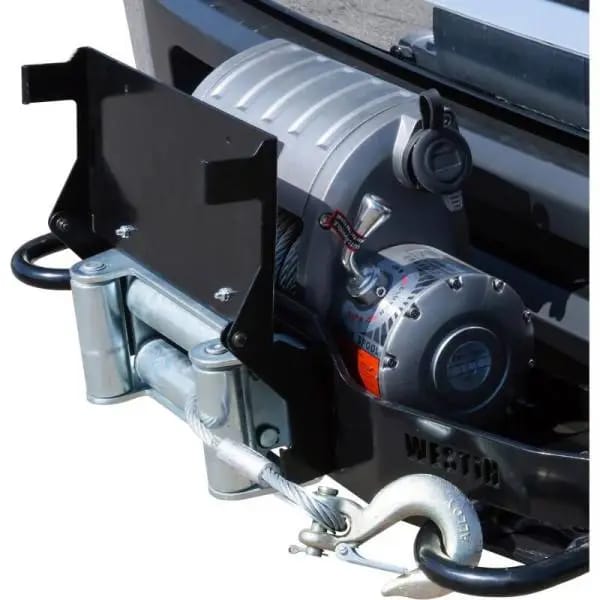 Westin MAX Winch Tray License Plate Bracket - Black thumbnail 4