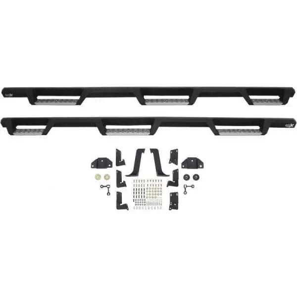 Westin/HDX 99-16 Ford F-250/350 Crew Cab (6.75ft Bed) Stainless Drop Nerf Step Bars - Textured Black thumbnail 8