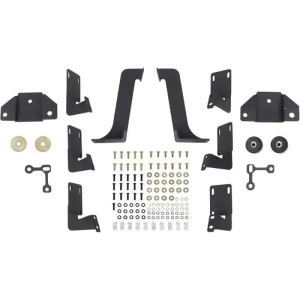 Westin/HDX 99-16 Ford F-250/350 Crew Cab (6.75ft Bed) Stainless Drop Nerf Step Bars - Textured Black thumbnail 9