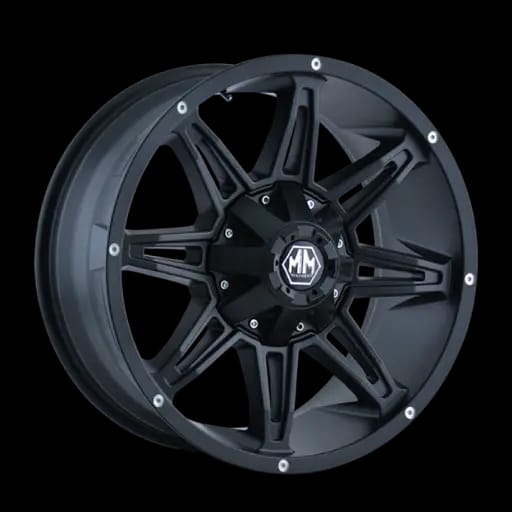 Mayhem 8090 Rampage 18x9 / 8x165.1 BP / -12mm Offset / 130.8mm Hub Matte Black Wheel