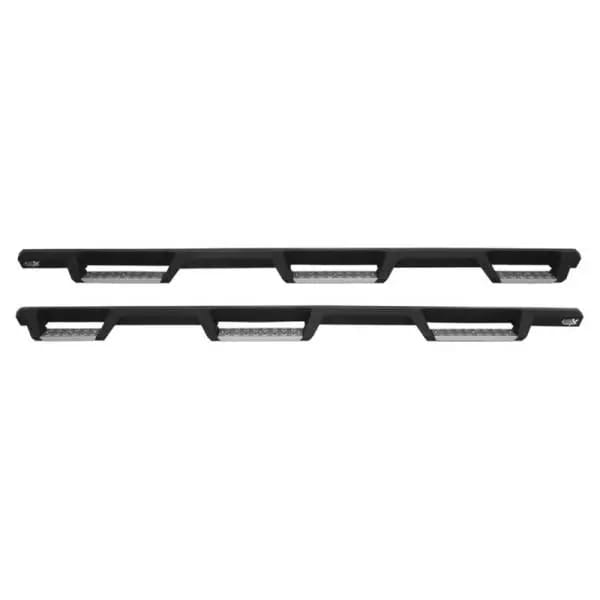 Westin/HDX 17-18 Ford F-250/350 Crew Cab (6.75ft Bed) Stainless Drop Nerf Step Bars - Textured Black thumbnail 8