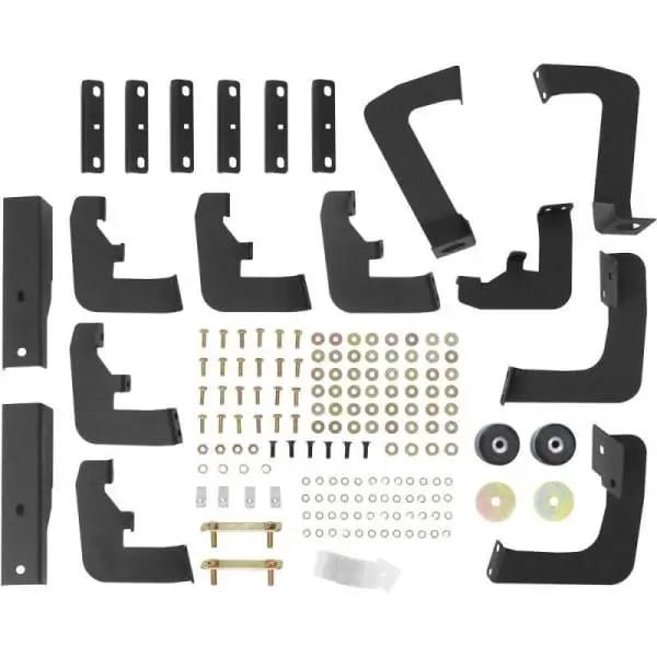 Westin/HDX 17-18 Ford F-250/350 Crew Cab (6.75ft Bed) Stainless Drop Nerf Step Bars - Textured Black thumbnail 10