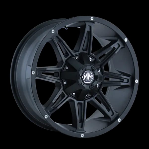 Mayhem 8090 Rampage 18x9 / 5x150 BP / 18mm Offset / 110mm Hub Matte Black Wheel