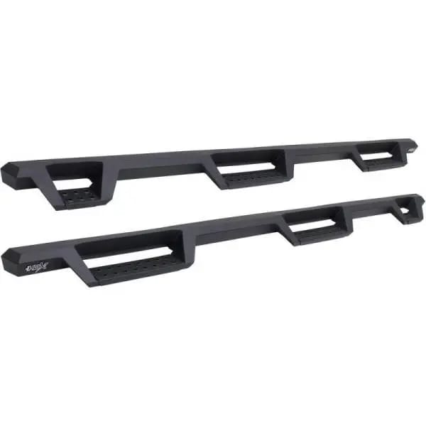 Westin 99-16 Ford F-250/350/450/550 CC (6.75ft Bed) HDX Drop Whl to Whl Nerf Step Bars - Text Blk thumbnail 2