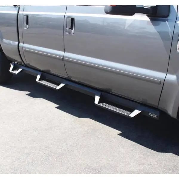 Westin 99-16 Ford F-250/350/450/550 CC (6.75ft Bed) HDX Drop Whl to Whl Nerf Step Bars - Text Blk thumbnail 4