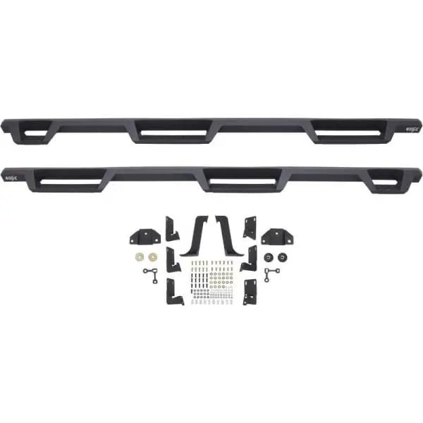 Westin 99-16 Ford F-250/350/450/550 CC (6.75ft Bed) HDX Drop Whl to Whl Nerf Step Bars - Text Blk thumbnail 8
