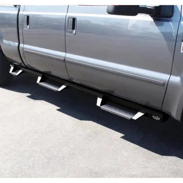 Westin/HDX 99-16 Ford F-250/350 Crew Cab (6.75ft Bed) Stainless Drop Nerf Step Bars - Textured Black thumbnail 4