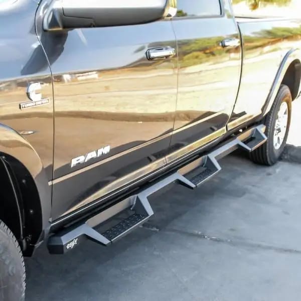 Westin/HDX 19-20 Ram 2500/3500 Crew Cab (8ft Bed) Drop Wheel to Wheel Nerf Step Bars - Txt Black thumbnail 4
