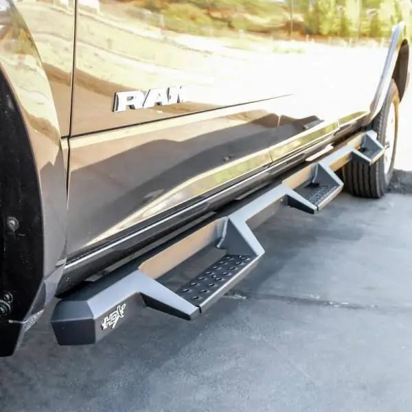Westin/HDX 19-20 Ram 2500/3500 Crew Cab (8ft Bed) Drop Wheel to Wheel Nerf Step Bars - Txt Black thumbnail 5