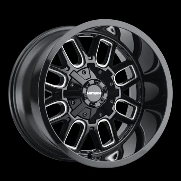 Mayhem 8107 Cogent 20x10 / 8x170 BP / -19mm Offset / 125.2mm Hub Gloss Black Milled Wheel