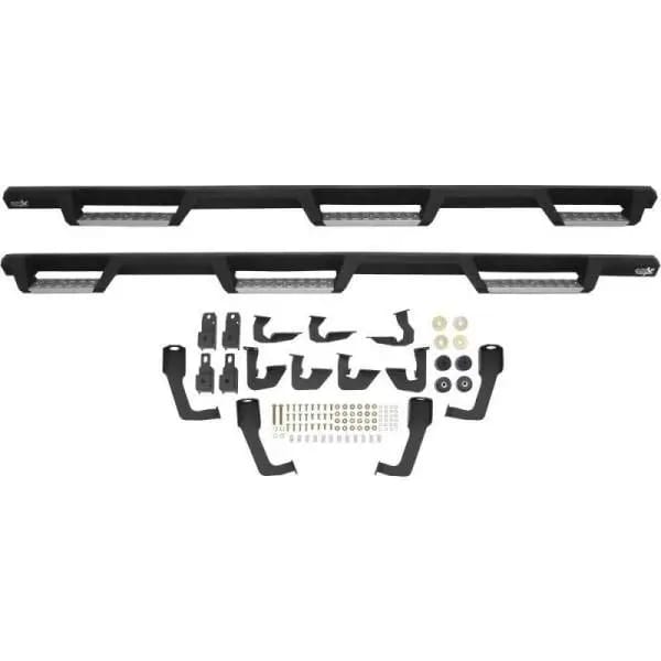 Westin/HDX 07-18 Chevrolet Silverado 2500 6.5ft Drop Wheel to Wheel Nerf Step Bars - Textured Black thumbnail 6